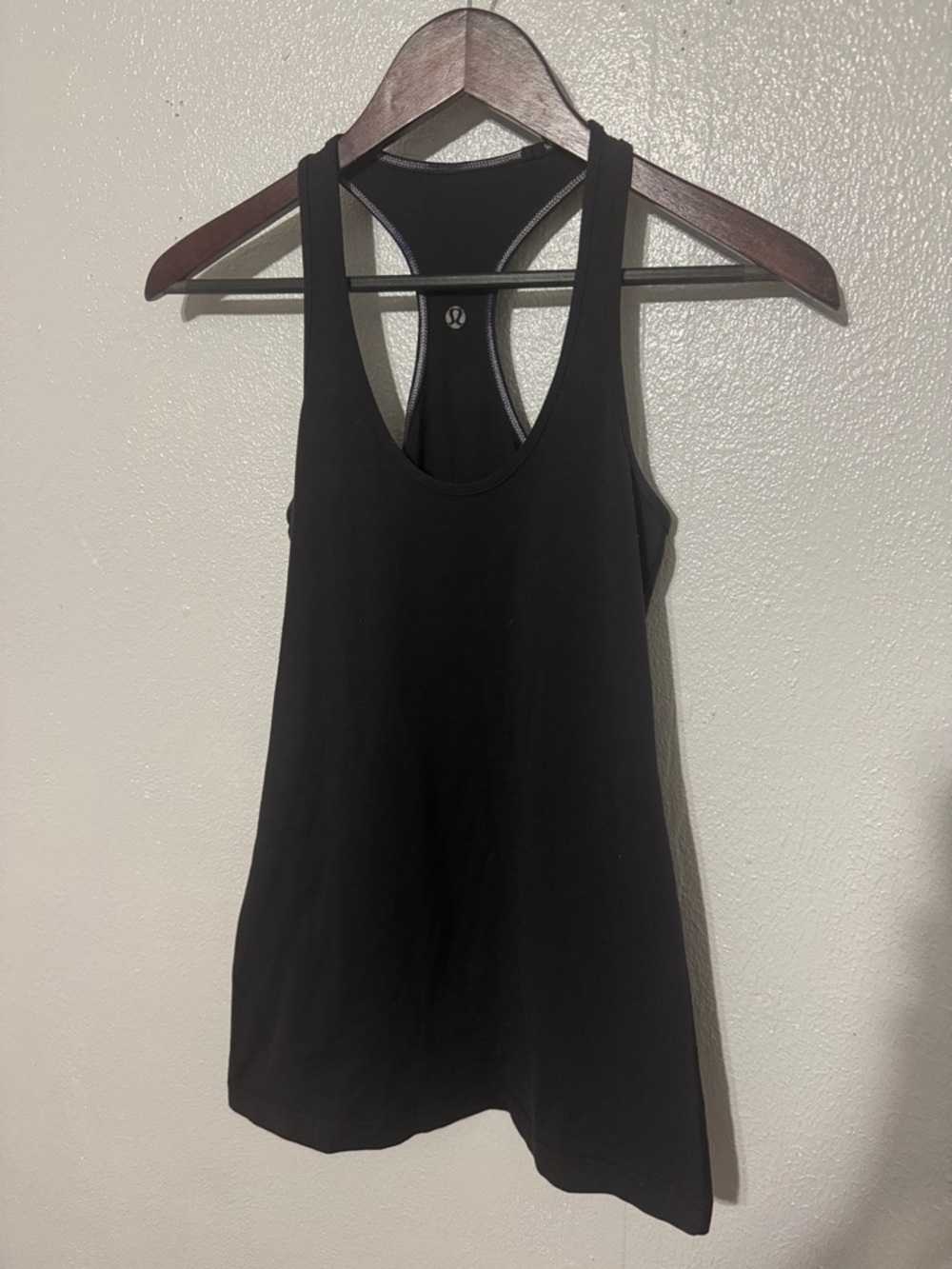 Lululemon Black Cool Racerback Tank Top Original Long Athletic Yoga Gym Workout